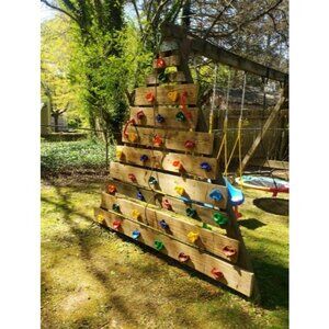 20 PCS Rock Climbing Holds for Kids, Rock Wall Holds with 6.56 Ft Climbing rope